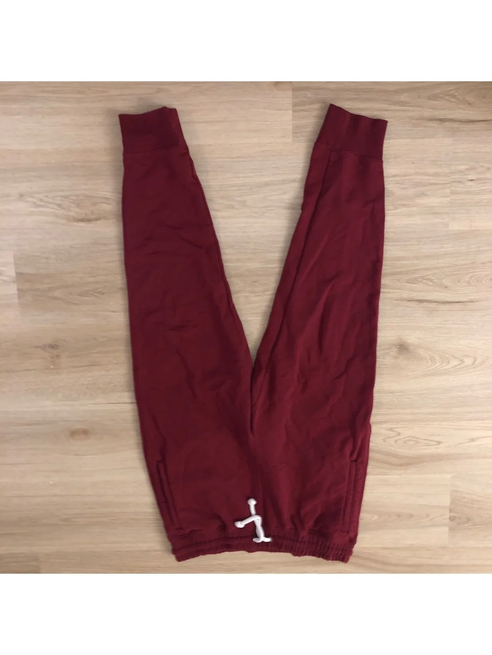 THE NORTH FACE SWEATPANTS JOGGERS HERITAGE PATCH RED BLACK MENS SIZE LARGE